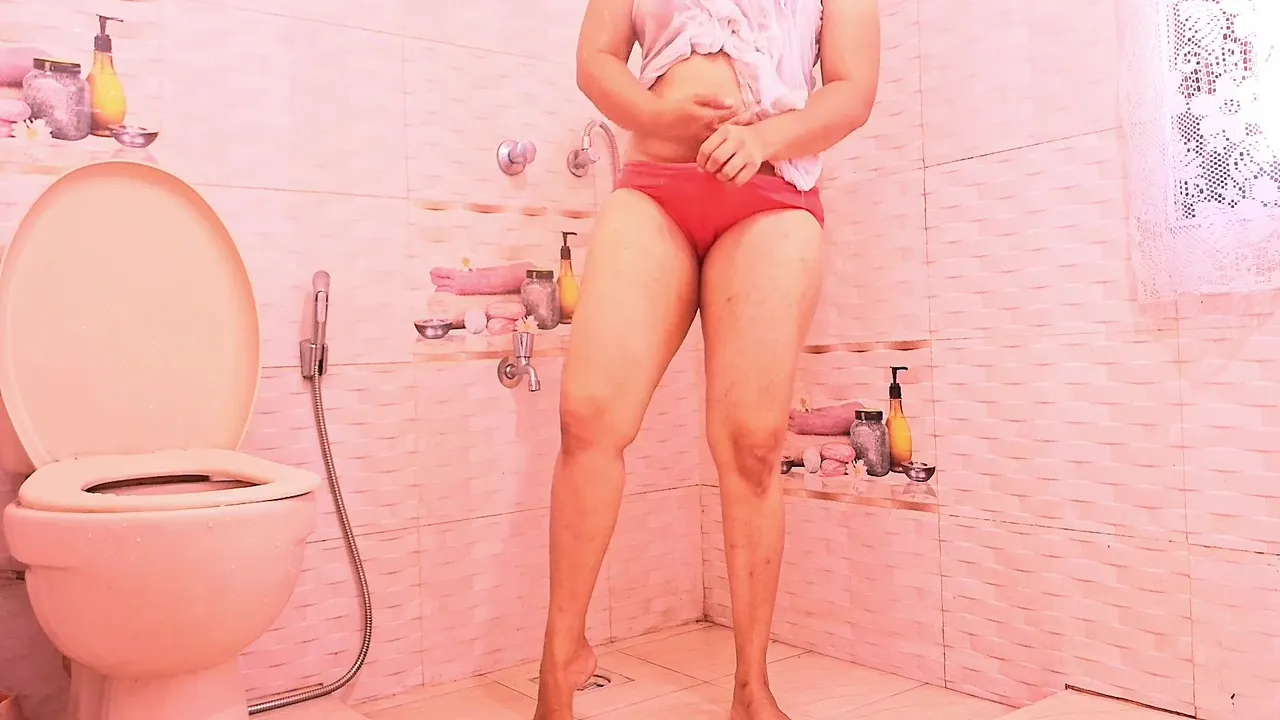 The Took Off Her Clothes While Taking A Shower