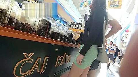 My catches -- Girl in pantyhose and flat sandals