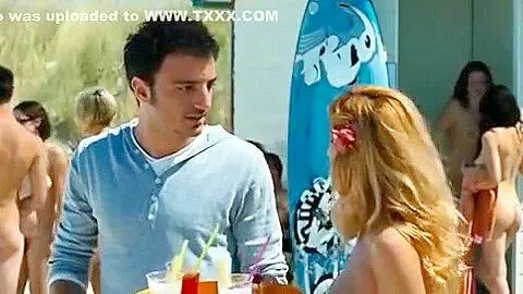 Exotic amateur Beach, Outdoor sex scene