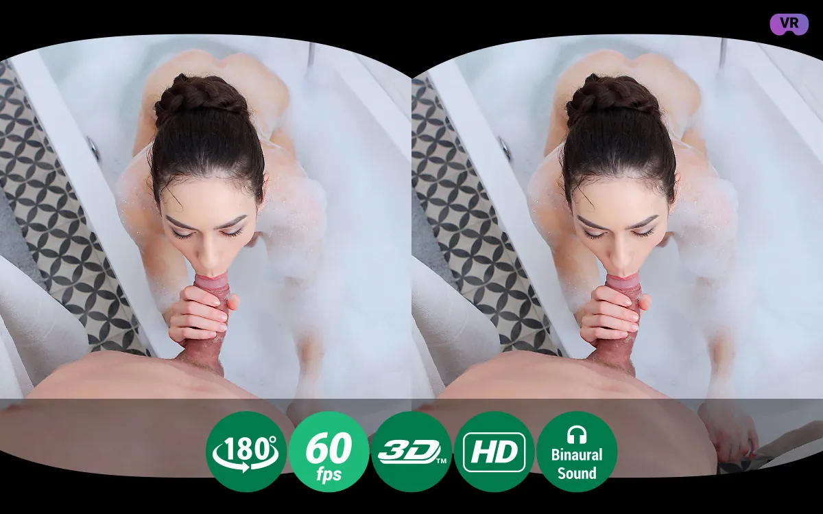 Arwen Gold in Wet Brunette Enjoys Bubble Bath And Hardcore Fuck - TMWVRNet