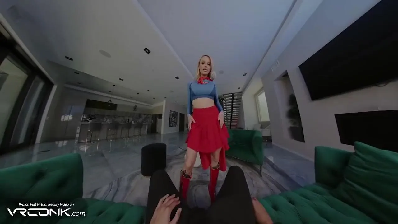 Emma Hix - Busty Blonde Supergirl Fucks In Heels In Dc Comics Cosplay Parody