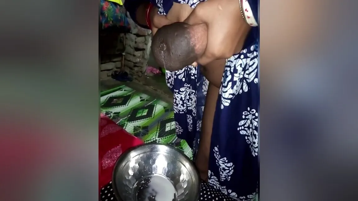 Milk Desi Girl Boobs Pressing Nipple With Milk