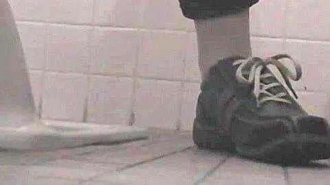 Spy device installed in a public toilet cabin