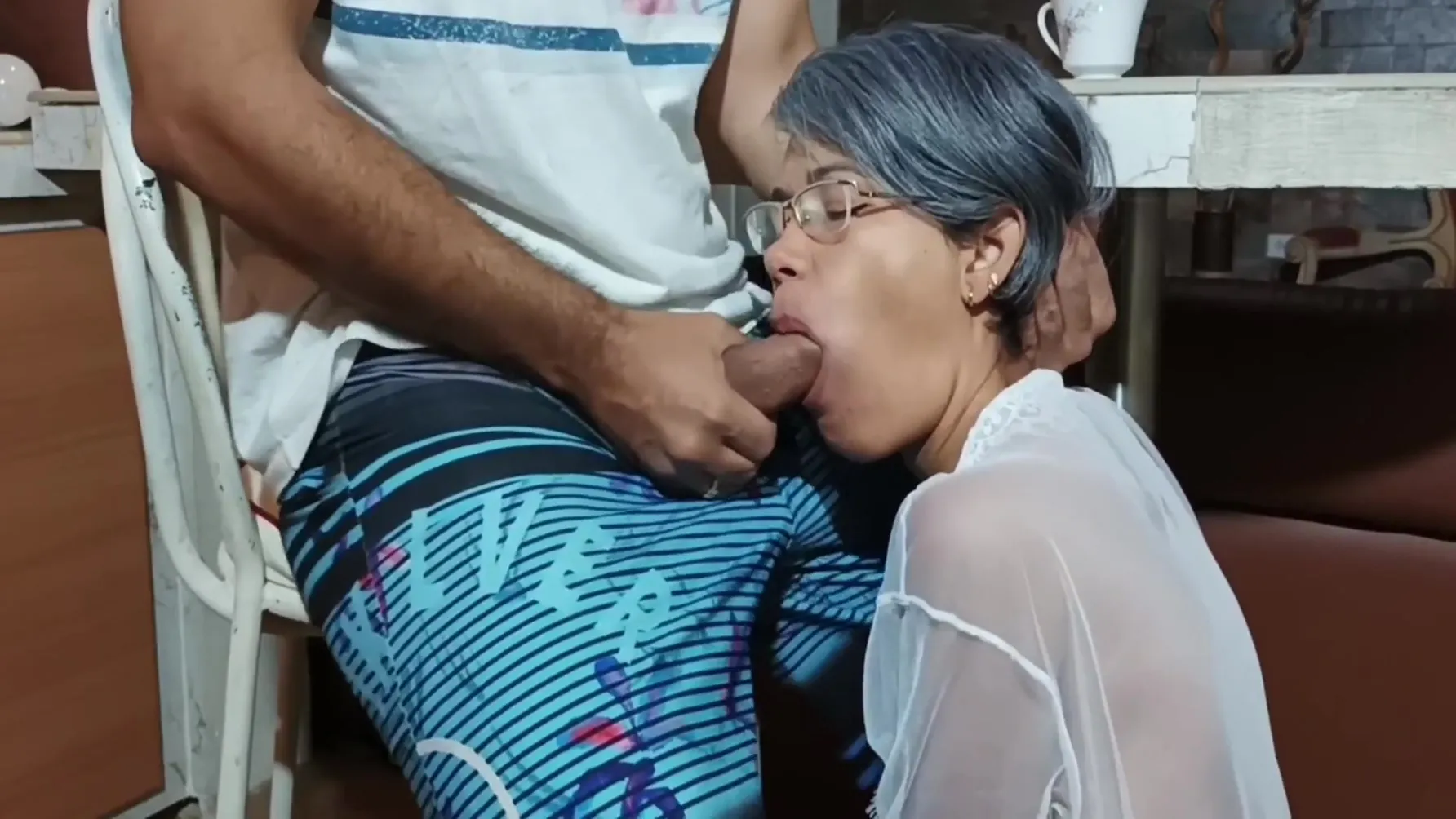 Milf Stepmother Fucks Her Stepson When They Are At Home With Stepdad- Porn In Spanish With Hindi Sex