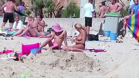 Caught and Voyeur Real Lesbian Teens at Beach on Ballerman 6