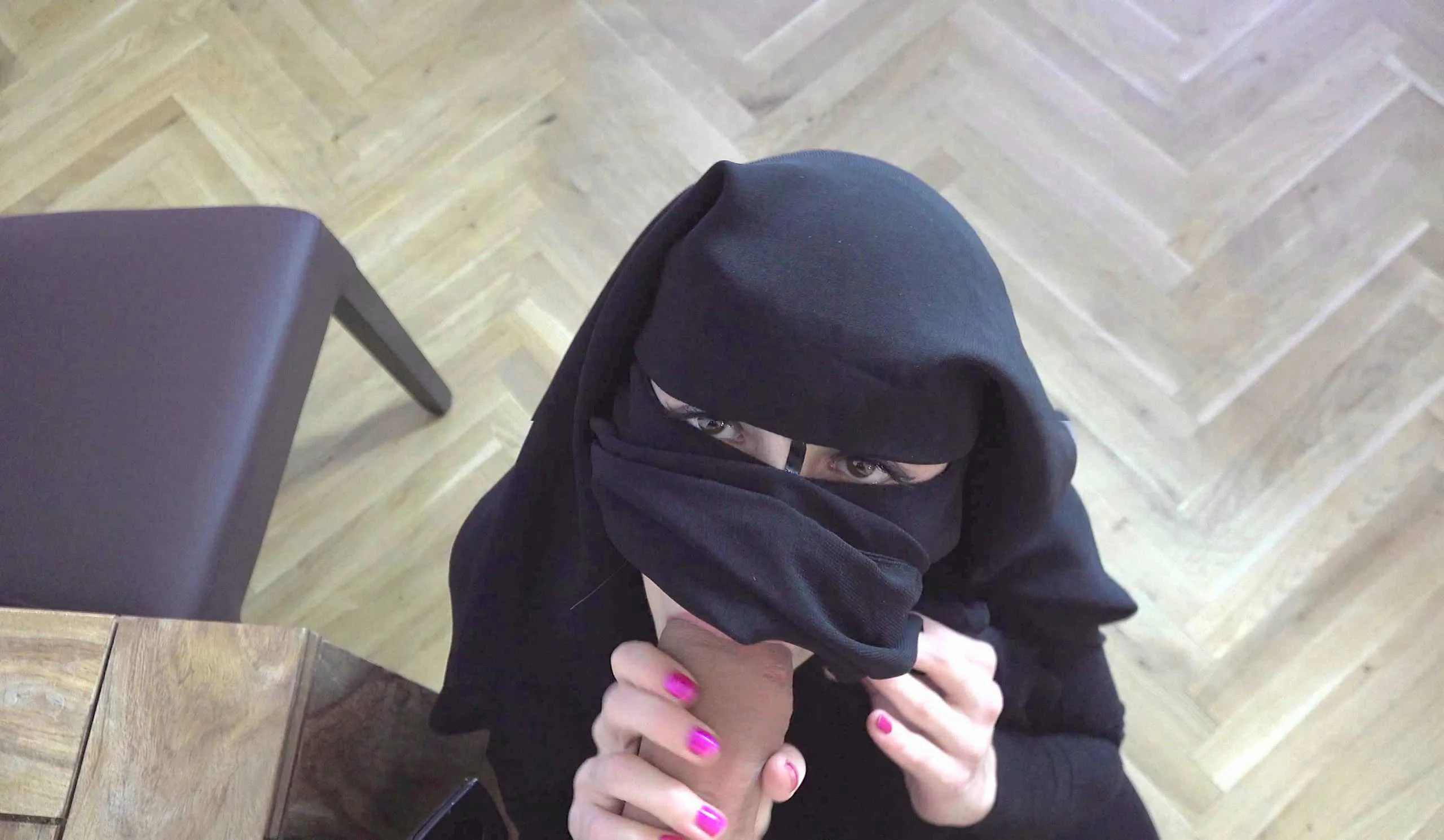 Mad Bundy & Rebecca Black in Poor Muslim Niqab Girl - Porncz