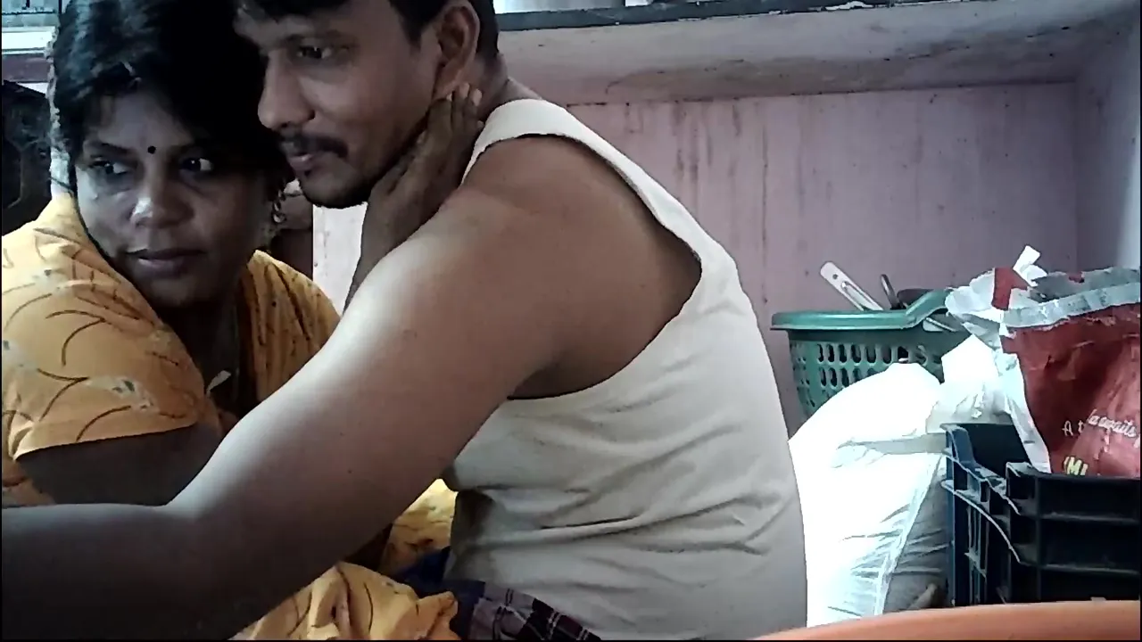 Indian House Wife Hot Kissing In Husband