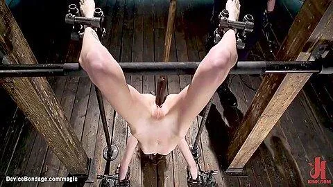 Slut In Upside Down Bondage Toyed 2