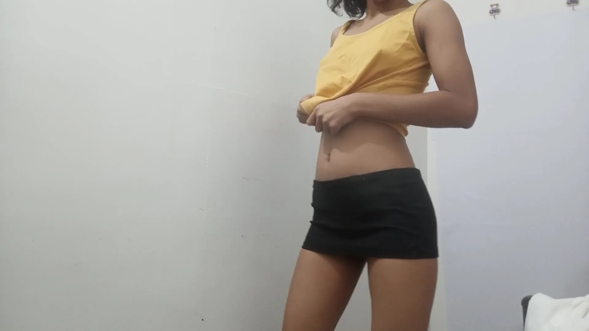 Her Pussy Is Flowing When She Caresses Herself