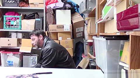 Security guy fucks tighty teen 18+ thief in front of her Step dad