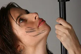 Army girl puffy nipples and clit rubbing