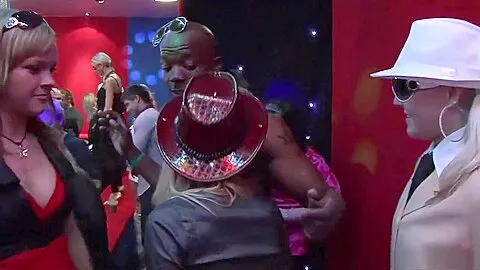 Hottest pornstars Carmen Blue, Nessa Devil and Rihanna Samuel in amazing interracial, group sex porn clip