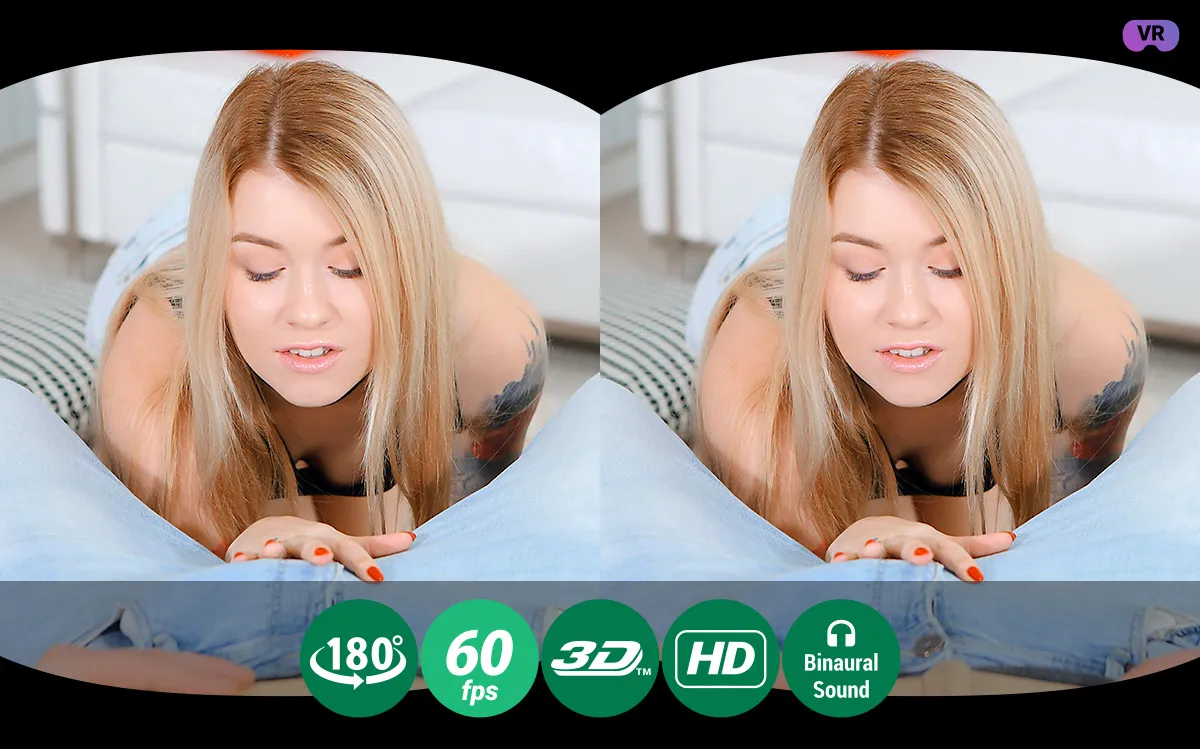 Misha Cross in Naughty Blondie Blew And Fucked A Nerd In Vr - TMWVRNet