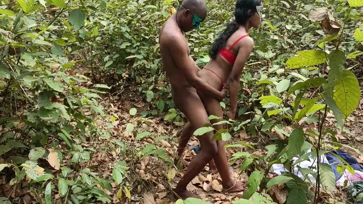 Desi Indian Village With Boyfriend Sex At The Jungle