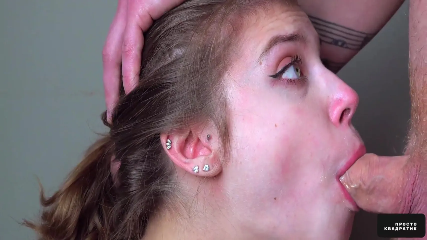 Stepsister Tasting Stepbrothers Cum - Close Up Deepthroat Blowjob 19 Min - Miha Nika 69