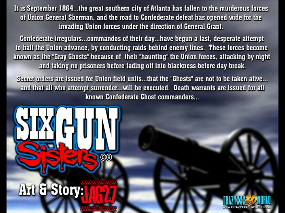 3D Comic: Six Gun Step sisters. 1