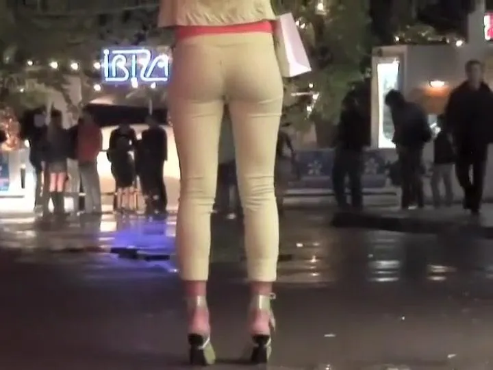 Hot girls leaving the night club