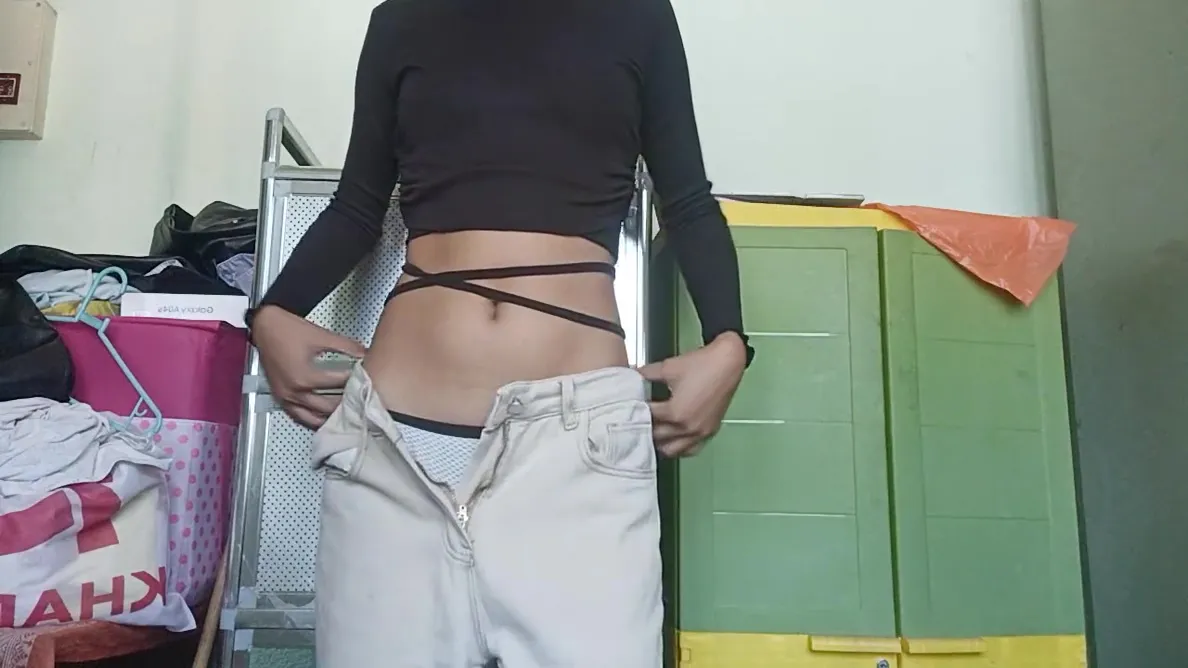 Hot College Girl Striping