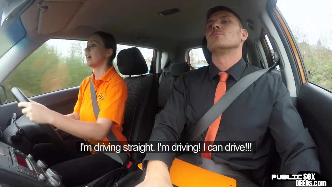 Real euro publically fucked after driving test