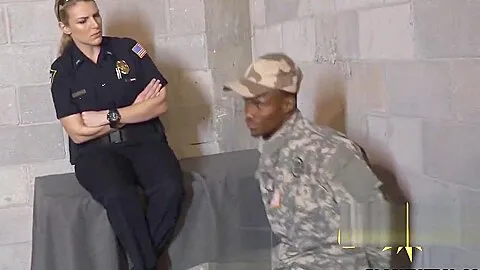 Kinky soldier pounding busty milf