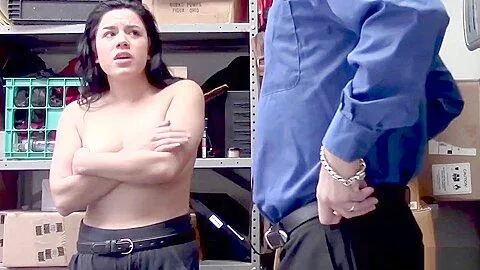 Busty Shopliting Cute teen 18+ Hard Smashed By Security