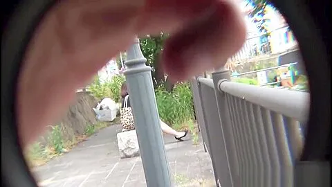 Strange asian pee street