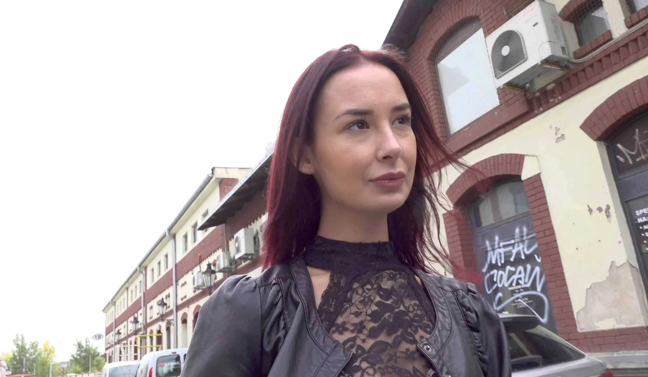 Freya Dee & Steve Q in Eager Brunette Offered Cash By Stranger - Porncz
