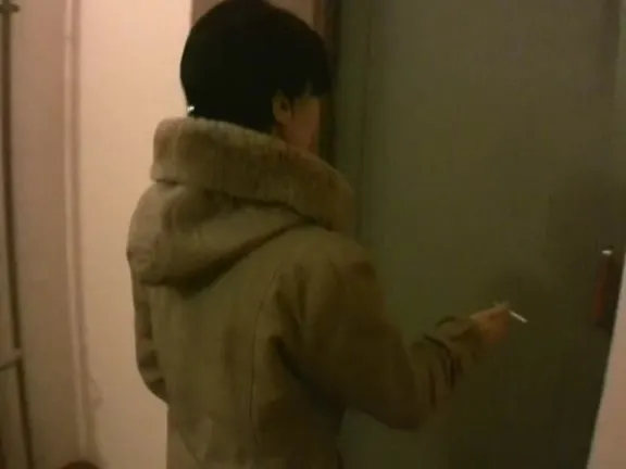 Bj and fuck in the porch to warm up!