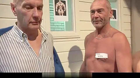 Five old guys gang bang young nurse at an annual fuck summit