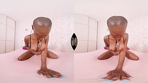 Sexy Lingerie In The Bed - Ebony Babe Solo - SexLikeReal