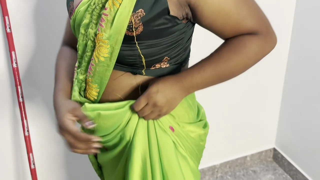Cute Girl Cleaning House And Shows Her Boobs
