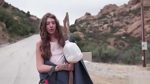 Russian petite teen 18+ trades a hairy pussy for survival