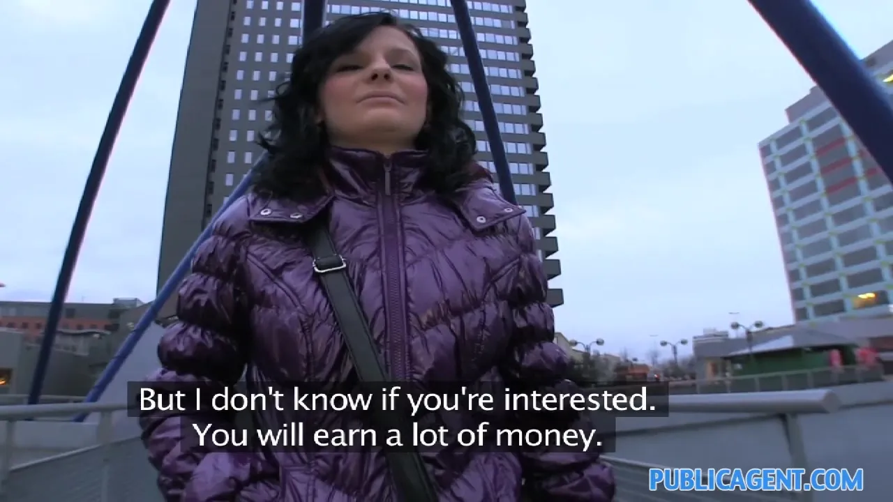 PublicAgent: Lenka Take Cash for a Ride in her Pussy