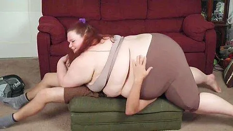 430 Pound Ass Smothering in Spandex - SSBBW Facesits Skinny Guy Under Her