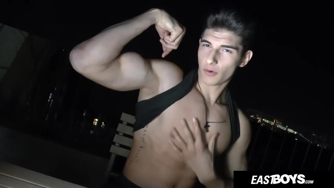 Muscles And Cock Flexing By Steamy Boy