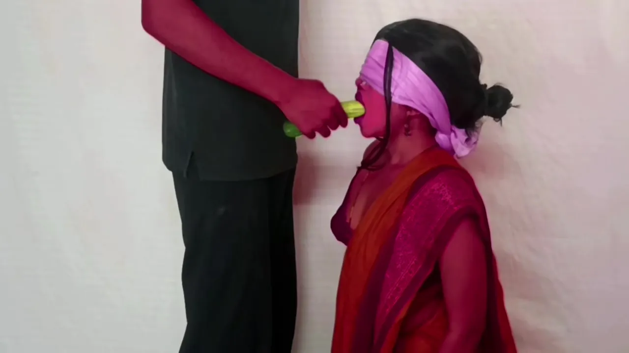 Indian Blowjob In Stepson Tricked Me With Taste Game And Made Me Give A Hard Blowjob , Game Of Taste