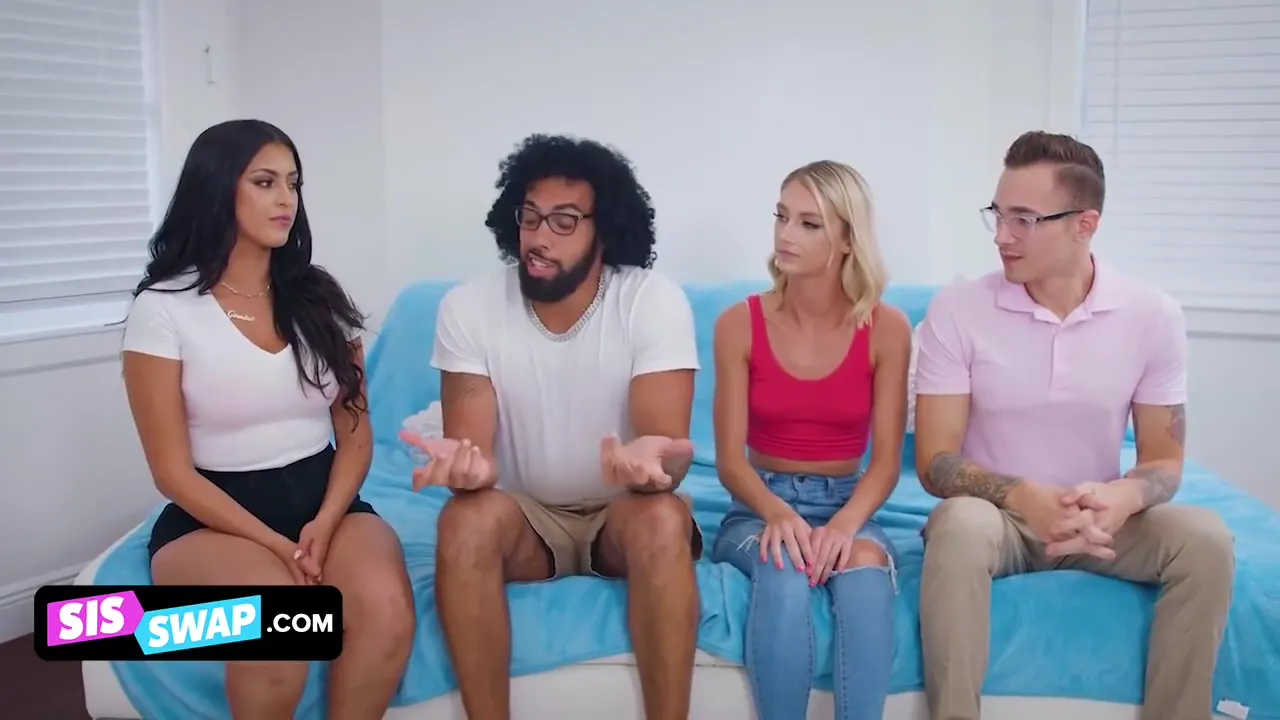 Marvelous Teen 18+ Girlfriends Swap Their Nerdy Looking Stepbros And Swallow Their Cum