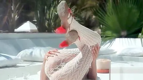 Hot blonde teenaged squirting public