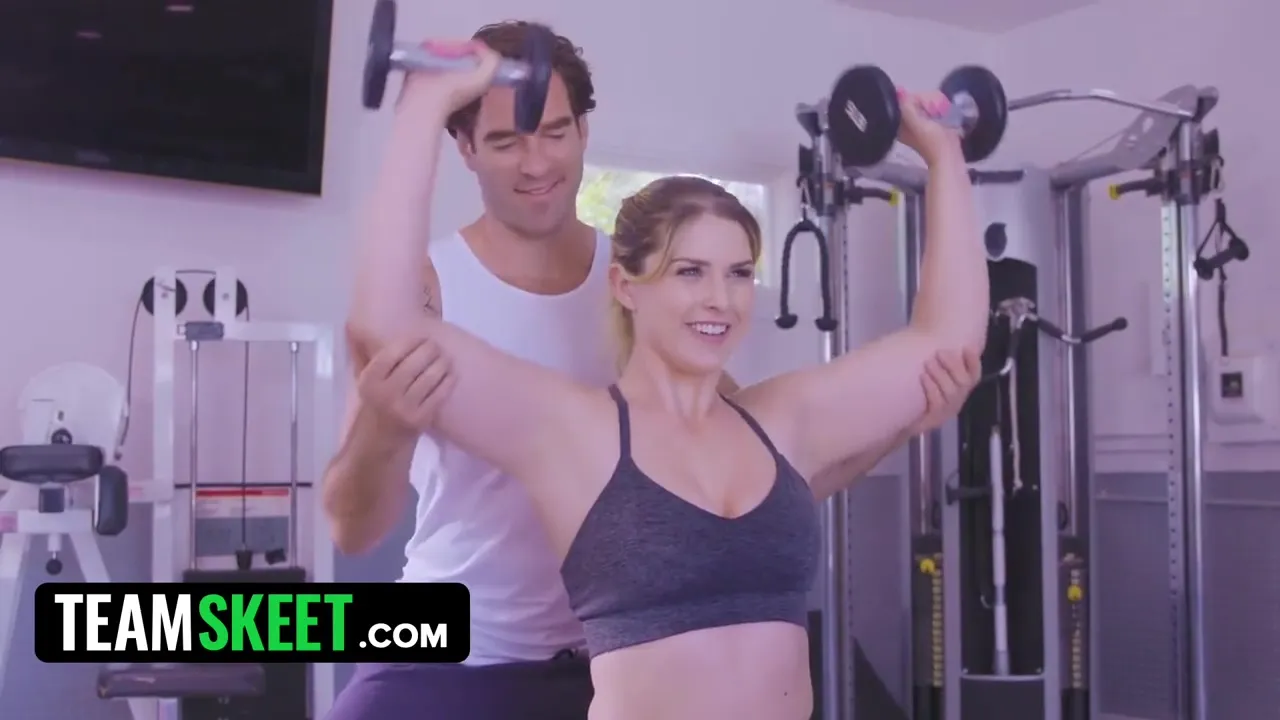 Sweet Blonde Riley Reign Wants To Exercise To Keep Her Body And Pussy Ultra Tight