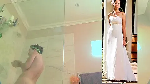 Sexy Brunette Wifes Natural Tits Hairy Pussy