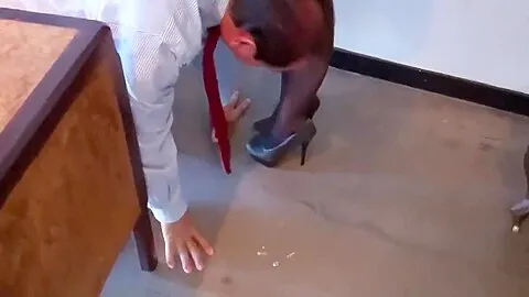 Cassie Office Footjob