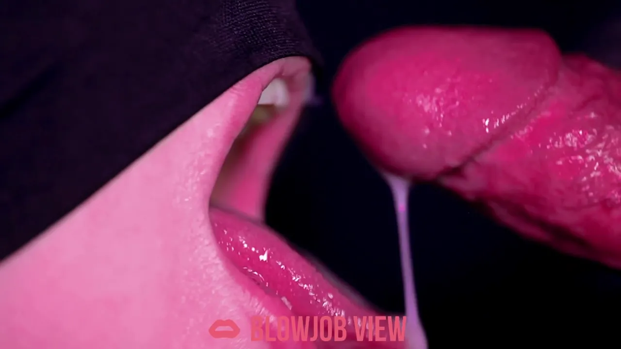 Close Up Of My Young Stepsister Eating All My Cum