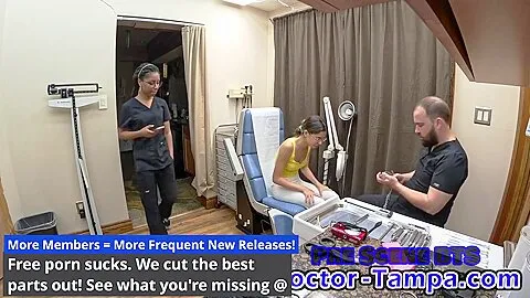 Aria Nicole And Doctor Tampa - Glove In As As He Examines His Newest Specimen Virgin Orphan