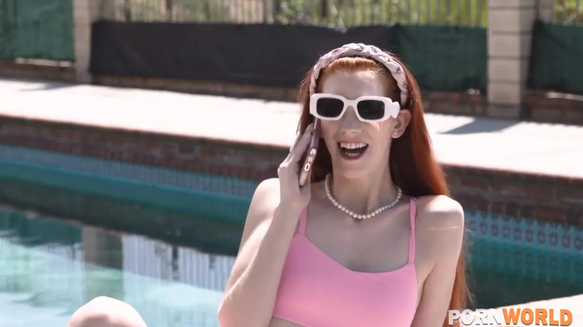 Long-haired Red-haired Bitch Loves To Fuck In A Group