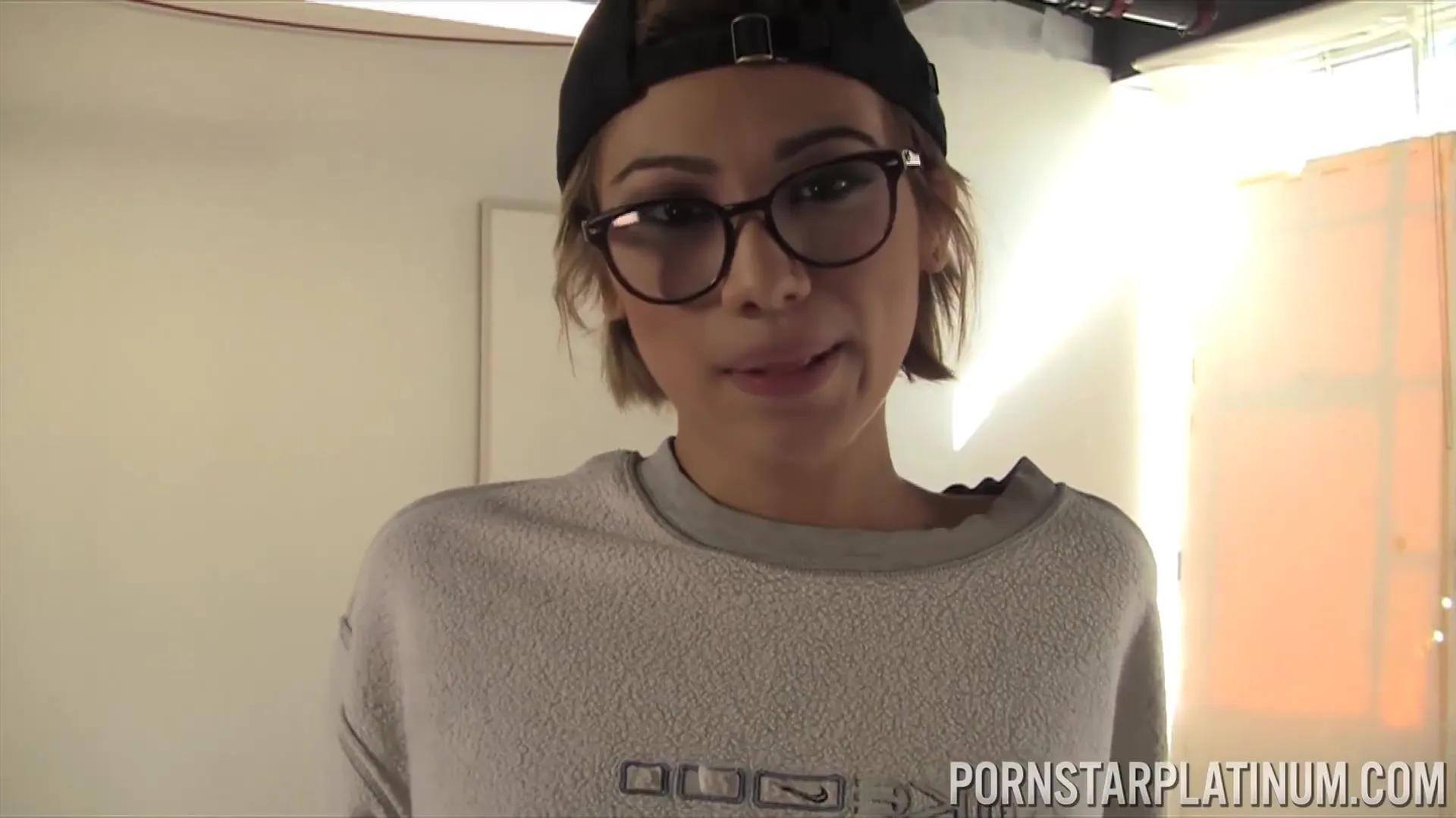Nerdy Asian Blows Hard Dick With Aubrey Luna