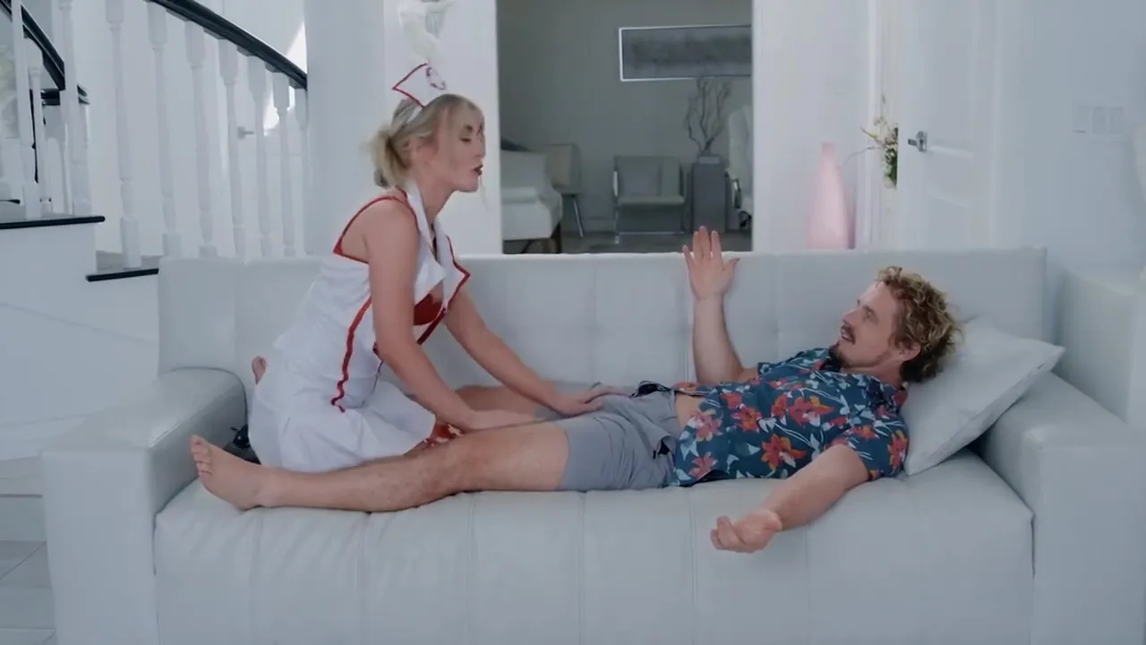 Busty Blonde Nurse Sarah Tayl0rs Does A Kinky House Call - Passionate Hardcore Sex
