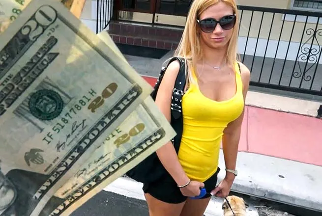 Cute Blondie Gets Tricked on the Bus - BangBus