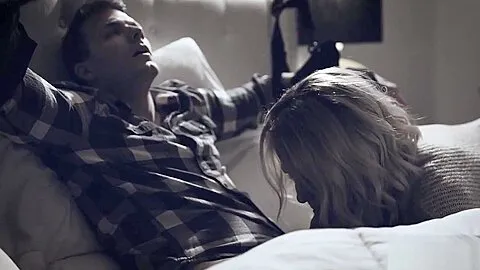 Milf stepmom helps injured teen 18+ stepson with a blowjob