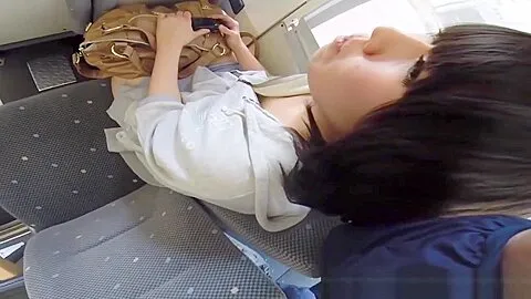 Japanese Babe On Train