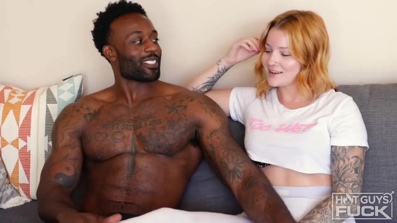 Redhead Chick Banged By Muscular Black Dude